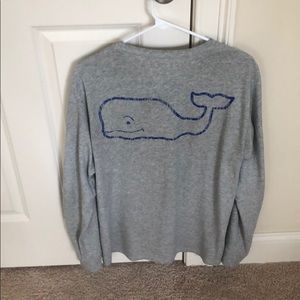 Grey and blue vineyard vines long sleeve